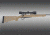 Hogue Mauser 98 Military and Sporter Actions Pillar Bed Rifle Scope, Flat Dark Earth 98300