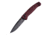 Hogue Mysto Element Folding Knife, 3.4in, CPM MagnaCut Stainless Steel, Clip Point, Richlite, Fire, 24452