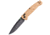 Hogue Mysto Element Folding Knife, 3.4in, CPM MagnaCut Stainless Steel, Clip Point, Richlite, Wood, Brown/Black, 24459