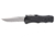 Hogue Out The Front 3.5inch Automatic Clip Point Blade Tumbled Finish Aluminum Frame - Matte Black - HOG-34010