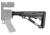 Hogue OverMolded Collapsible Buttstock Assembly, AR-15/ M16, w/ Mil-Spec Buffer Tube and Hardware, Slate Grey, Universal, 15545