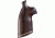 Hogue Rosewood No Finger Groove Stripe Cap Grip - N Square Frame Butt Revolvers - 29930