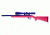 Hogue OverMolded Stock w/Standard Barrel Channel, Pink - Ruger 10/22 Ruger - 22700