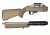 Hogue Ruger 10/22 Takedown Rubber OverMold Stock w/ STD Barrel Channel Flat Dark Earth, 21340