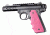 Hogue Ruger 22/45 MK IV Rubber Grip with Finger Grooves, Pink 79087