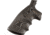 Hogue S&amp;W N Frame Square Butt Grip, Finger Grooves, Smooth, G10 - G-Mascus, Black/Grey, 29167