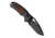 Hogue Sig K320 AXG Classic Folding Knife, 3.5in, Black Cerekote Finish, CPM-S30V, Drop Point, Black/Walnut Handle, 6061-T6 Hard-Anodized Aluminum Handle, 36377