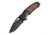 Hogue SIG K320 AXG Classic Folding Knife, 3.5in, Black Cerekote Finish, CPM-S30V, Drop Point, Black/Walnut Handle, 6061-T6 Hard-Anodized Aluminum Handle, 36377