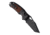 Hogue Sig K320 AXG Classic Folding Knife, 3.5in, Black Cerekote Finish, CPM-S30V, Tanto, Black/Walnut Handle, 6061-T6 Hard-Anodized Aluminum Handle, 36367