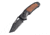 Hogue SIG K320 AXG Classic Folding Knife, 3.5in, Black Cerekote Finish, CPM-S30V, Tanto, Black/Walnut Handle, 6061-T6 Hard-Anodized Aluminum Handle, 36367