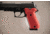 Hogue SIG Sauer P220 DAK American Checkered Aluminum - Matte Red Anodized 20152