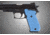 Hogue Sig Sauer P220 Handgun Grip Sao American Aluminum Matte Blue Anodized 21143 1h Gu 21143