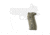 Hogue SIG Sauer P226 Contour Classic Grip, Inverse Checkered, G10 Gmascus, Green Lava, 20158