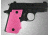 Hogue SIG Sauer P238 Rubber Grip with Finger Grooves Pink 38007