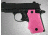 Hogue SIG Sauer P238 Rubber Grip with Finger Grooves Pink 38007