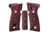 Hogue Sig Sauer P320 AXG, Palmswell Panels, Inverse Checkered, G10 GMascus, Red Lava, 48659