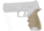 Hogue SIG Sauer P320 Full Size HandALL Beavertail Grip Sleeve, Flat Dark Earth, 17603