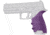 Hogue SIG Sauer P320 Full Size HandALL Beavertail Grip Sleeve, Purple, 17606