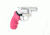 Hogue Smith &amp; Wesson Laser Enhanced Grip, Green Laser, Round Butt Rubber Monogrip, J Frame, Pink, 60987