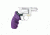 Hogue Smith &amp; Wesson Laser Enhanced Grip, Green Laser, Round Butt Rubber Monogrip, J Frame, Purple, 60986
