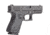 Hogue Wrapter Adhesive Grip For Glock 19, 23, 32, 38, Small Frame Compact Generation 3, Rubber Black, 17230
