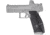 Hogue Wrapter Rubber 9mm Adhesive Pistol Grip, CZ P10 F, Black/Block Texture, 17828