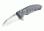 Hogue X1-Microflip 2.75in Folder Wharncliffe Blade, Tumble Finish, Alum Frame, Matte Grey 24162