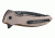 Hogue X1-Microflip Folding Knife, 2.75in Drop Point Blade, Black Finish Alum Frame, Matte Flat Dark Earth 24177