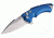 Hogue X5 Folding Knife, Tumbled Blue / Aluminum, 3.5 in HO34573-EXLRSR