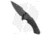 Hogue X5 Tactical Flipper Folding Knife, 4.00in, CPM 154 Steel, Spear Point Blade, Aluminum Black Handle, Black/Black, 8.25in, BHQ-49334