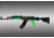 Hogue Zombie-X Glowing AK-47/AK-74 Standard Chinese and Russian Gun Grip Kit - OM Grip and Forend