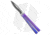 Hom Design I-Basilisk Channel Butterfly Folding Knife, 4.50in, CPM S35VN, Drop Point Blade, Titanium, Purple Handle, Acid Wash, Purple/Gray, 9.875 inch, BHQ-165017