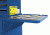 Homak 27in Professional Side Folding Shelf - Blue BL08032601