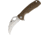 Honey Badger Knives Claw Linerlock Folding Knife, 3.38 satin finish 8Cr13MoV stainless blade, Tan textured GRN handle, HB1102