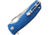 Honey Badger Knives Large Leaf Linerlock Blue
