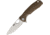Honey Badger Knives Medium Linerlock Folding Knife, 3.13 satin finish D2 tool steel drop point blade, Tan textured GRN handle, HB1015