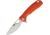 Honey Badger Knives Small Linerlock Folding Knife, 2.75 satin finish 8Cr13MoV stainless drop point b, Orange textured GRN handle, HB1035