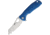 Honey Badger Knives Warncleaver Linerlock Folding Knife, 3.63 satin finish 8Cr13MoV stainless blade, Blue textured GRN handle, HB1034