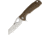Honey Badger Knives Warncleaver Linerlock Folding Knife, 3.63 satin finish 8Cr13MoV stainless blade, Tan textured GRN handle, HB1032