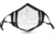 Honeywell Dual Layer Face Cover with 8 Replaceable Filters, Dark Gray, RWS-50111