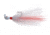 Hookup Inshore Premium Bucktail Jig, 1/2 oz White/Red/White, 4/0 VMC Perma Steel Hook, 116-03