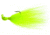 Hookup Inshore Premium Bucktail Jig, 3/8 oz, Chartreuse 4/0 VMC Perma Steel Hook, 115-02