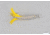 Hopkins Hammered Trolling Spoon with Yellow Feather, Stainless Steel Hook, 5 1/2in 1 3/4 oz, 550FY
