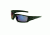 Howard Leight Hypershock Safety Eyewear with Hardcoat lens coating, Black Frame, Blue Mirror Lens, One size fits most R-02225