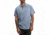 Howler Brothers Ranchero Polo T-Shirt Mens, Vintage Blue Heather, S, 124320S-VBH-S