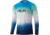 HUK Performance Fishing Flare Fade Pursuit L/S Shirt - Men's, Malibu Blue, M, H1200404-438-M