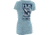 HUK KScott Tuna Ladies Vneck T, Heather Carolina Blue, Extra Small H1000051HCBXS