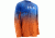 HUK Performance Fishing Men's Kryptek Fade Icon Long Sleeve Shirt, Kryptek Royal/Bright Orange, Medium H1200114-462-M
