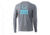 HUK Performance Fishing Pocket Long Sleeve Tee - Mens, Sharkskin Heather, Large, H1000301-022-L