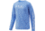 HUK Performance Fishing Pursuit Vented Long Sleeve Tee - Youth, Carolina Blue, Medium, H7120016-420-YM
